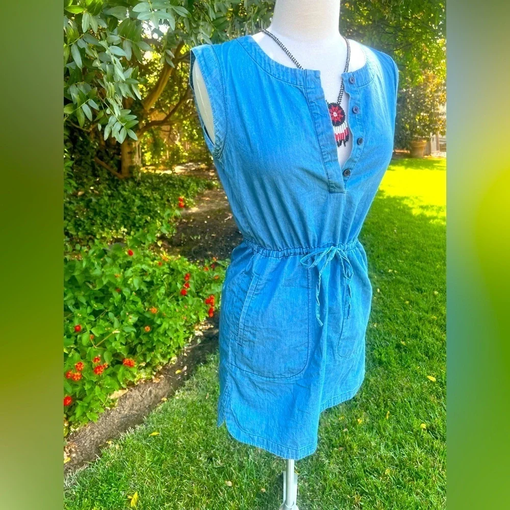 J. CREW Blue Jean Mini Dress